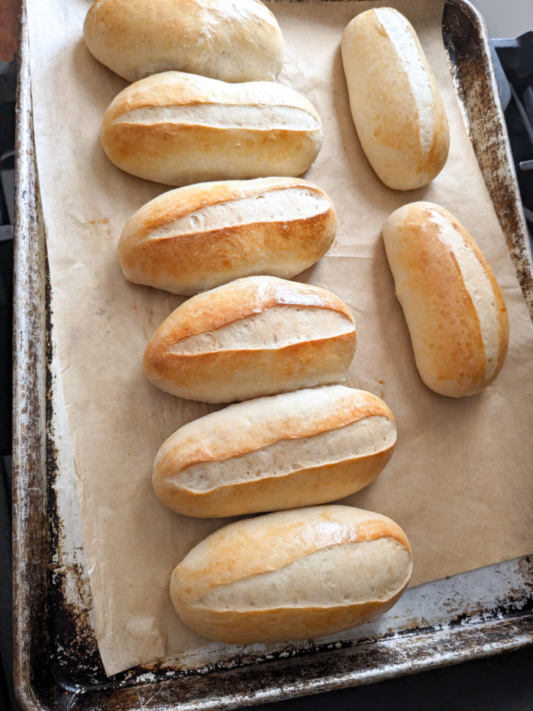 Hoagie sandwich bread rolls