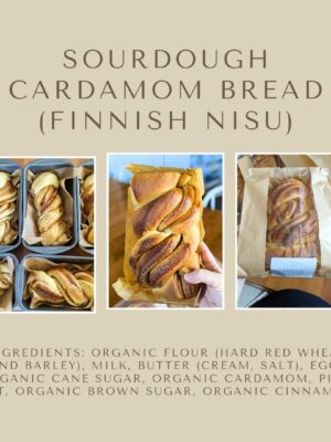 Sourdough Cardamom Bread December 19 Pickup
