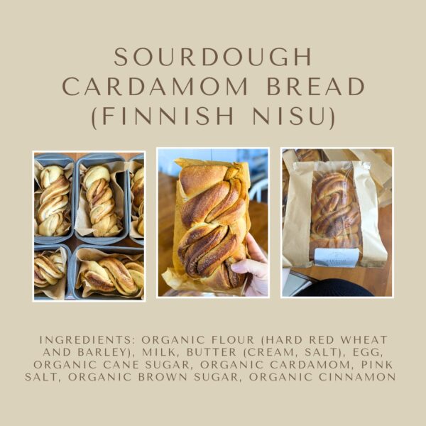 Sourdough Cardamom Bread December 19 Pickup
